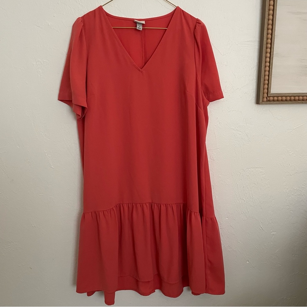 A New Day Drop Waist Pink Dress